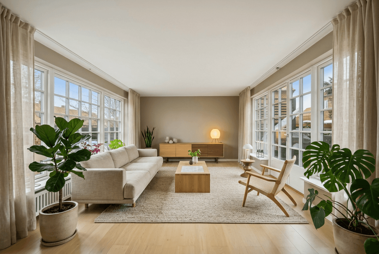 Living Room after staging